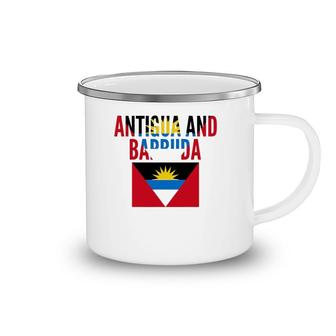 Antiguan Gift - Antigua And Barbuda Country Flag Camping Mug | Mazezy