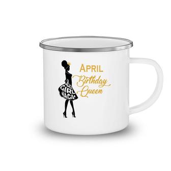 April Women April Birthday Queen Girl Magic Camping Mug - Seseable
