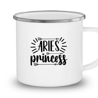 Aries Girl Black Princess For Cool Black Great Birthday Gift Camping Mug - Seseable