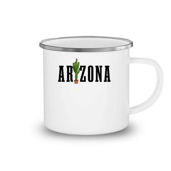 Arizona Cactus Souvenir Pride Men Women Camping Mug | Mazezy