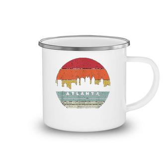 Atlanta Retro Style Usa Skyline Camping Mug | Mazezy