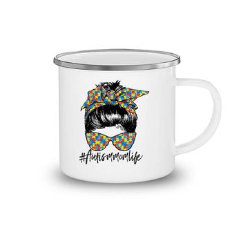Autism Awareness Day Gift - Autism Momlife Gift For Mother Camping Mug | Mazezy