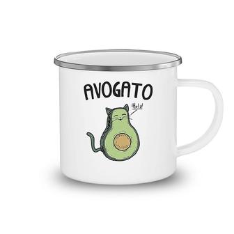 Avocado Cat Camping Mug | Mazezy