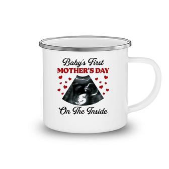 Baby's First Mother's Day On The Inside Ultrasonography Baby Camping Mug | Mazezy