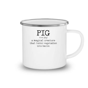 Bacon Pig Definition Funny Chef Meat Eater Bacon Lover Gift Camping Mug | Mazezy