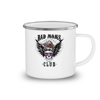 Bad Moms Club Leopard Skull Mom Funny Mom Mother's Day Gifts Camping Mug | Mazezy