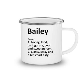 Bailey Definition Personalized Name Funny Birthday Gift Idea Camping Mug | Mazezy