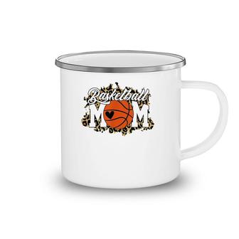 Basketball Mom Tees Leopard Mother's Day Camping Mug | Mazezy