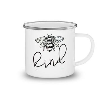 Be Kind Funny Bee Print Graphic Camping Mug | Mazezy