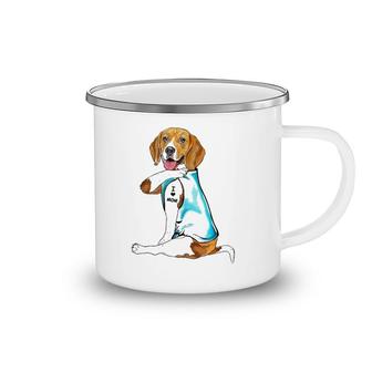 Beagle Tattoos I Love Mom Sitting Gift Mother's Day Camping Mug | Mazezy