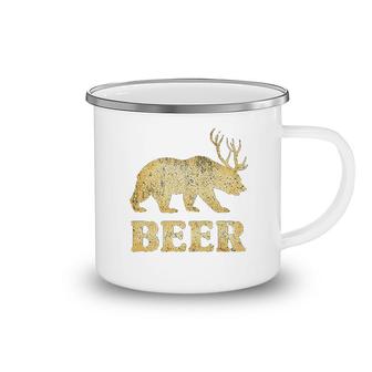 Bear Deer Beer Funny Camping Mug | Mazezy