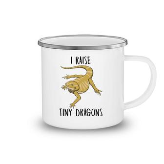 Bearded Dragon Quote Tiny Dragons Lizard Pullover Camping Mug | Mazezy