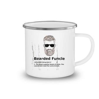 Bearded Funcle Funny Uncle Definition Camping Mug | Mazezy