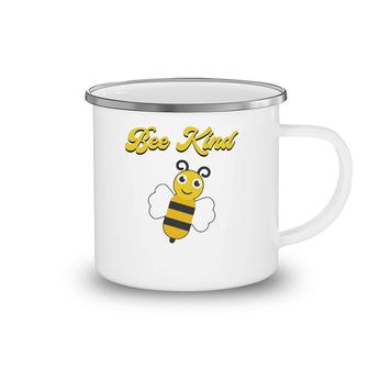 Bee Kind Cute Inspirational Love Gratitude Kindness Positive Camping Mug | Mazezy