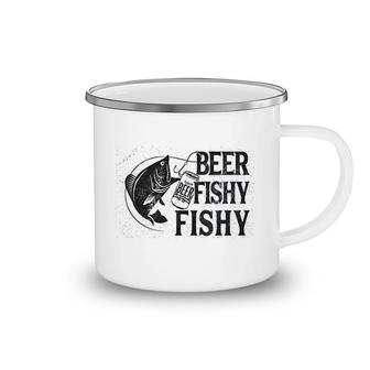 Beer Fishy Fishy Funny Fishing Drinking Camping Mug | Mazezy