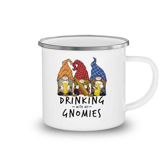 Beer Gnomes Drinking With My Gnomies Beer Drinking Men Women Camping Mug | Mazezy