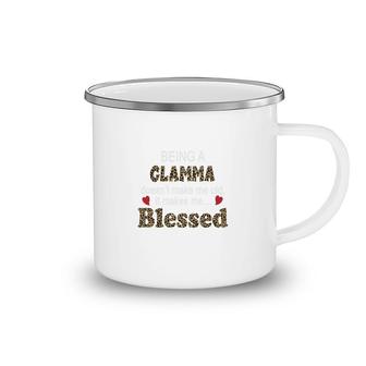 Being A Glamma Does Not Make Me Old It Makes Me Blessed Women Quote Leopard Gift Camping Mug | Mazezy