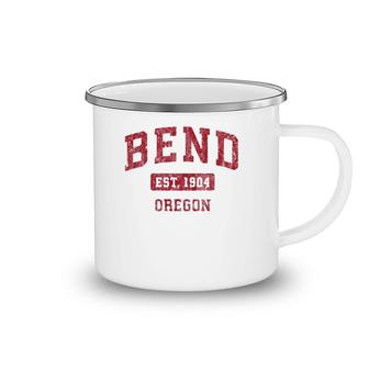 Bend Oregon Or Vintage Sports Design Red Design Camping Mug | Mazezy