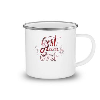 Best Mum Ever Mother's Day Pink Carnation Vesion Camping Mug | Mazezy