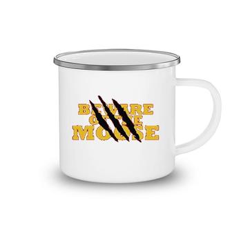 Beware Of The Moose Torn Camping Mug | Mazezy
