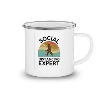 Bigfoot Social Distancing Expert Camping Mug | Mazezy