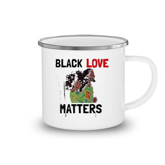 Black Love Matters Afrocentric Camping Mug | Mazezy