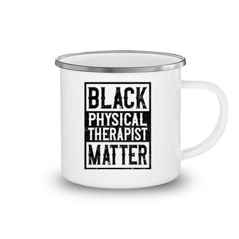 Black Physical Therapist Therapy Assistant Camping Mug | Mazezy