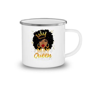 Black Queen May 1984 36Th Birthday Girl Women 36 Years Old Camping Mug - Seseable