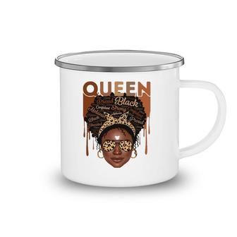 Black Woman Educated Strong Melanin Queen African American Camping Mug | Mazezy