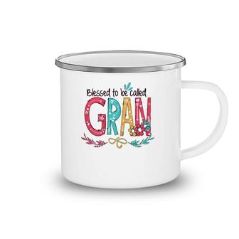Blessed To Be Called Gran Colorful Mother's Day Gift Camping Mug | Mazezy