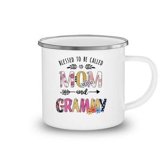 Blessed To Be Called Mom And Grammy Funny Mother Day's Camping Mug | Mazezy
