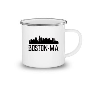 Boston Massachusetts Skyline Camping Mug | Mazezy