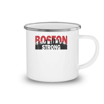 Boston Strong Vintage Boston City Skyline Tee Camping Mug | Mazezy