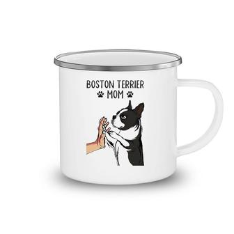 Boston Terrier Mom Cute Bostie Dog Mama Funny Girls Camping Mug | Mazezy
