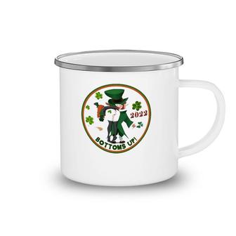 Bottoms Up Leprechaun St Patrick's Day Funny 2022 Ver2 Camping Mug | Mazezy