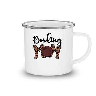 Bowling Mom, Vintage Leopard Mama Bowling Mother's Day Mom Camping Mug | Mazezy