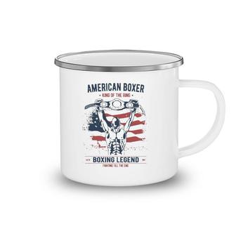 Boxing S For Men Vintage Style Gifts Usa American Boxer Camping Mug | Mazezy