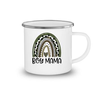 Boy Mom Rainbow Camo Leopard Funny Mom Mothers Day Gift Camping Mug | Mazezy