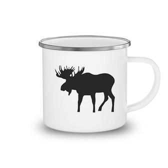 Buffalo Plaid Moose Fashion Camping Mug | Mazezy