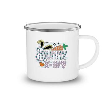 Bunny X-ing Easter Day Happy Easter Day Camping Mug - Seseable