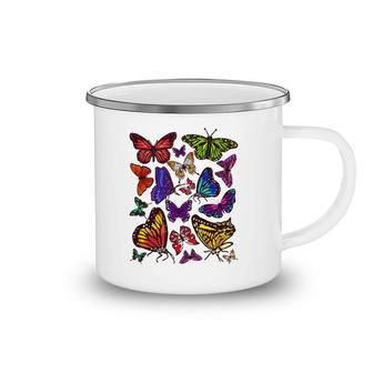 Butterfly Gift For Men Women Kids Butterfly Lover Collection Camping Mug | Mazezy