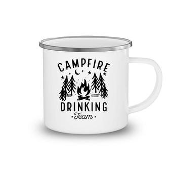 Campfire Drinking Team Happy Camper Funny Camping Gift Camping Mug | Mazezy