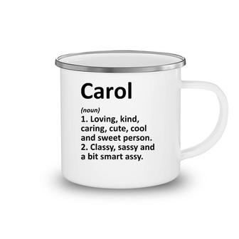Carol Definition Personalized Name Funny Birthday Gift Idea Camping Mug | Mazezy