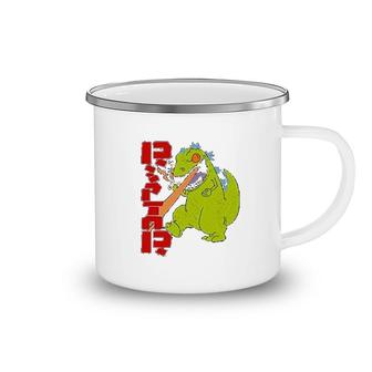 Cartoon Kaiju Funny Retro 90s Camping Mug | Mazezy