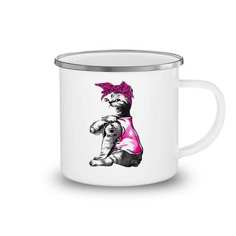 Cat Lover Funny Cat I Love Mom Tattoo Gifts Camping Mug | Mazezy UK