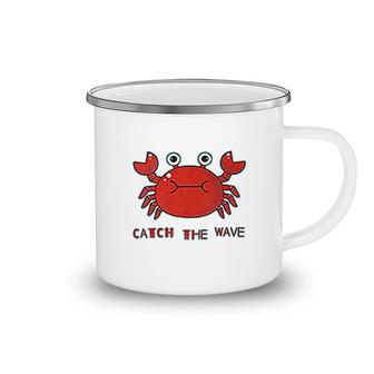 Catch The Wave Crab Camping Mug | Mazezy