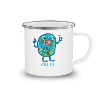 Cell Fie Funny Cell Selfie Science Biology Teacher Camping Mug | Mazezy