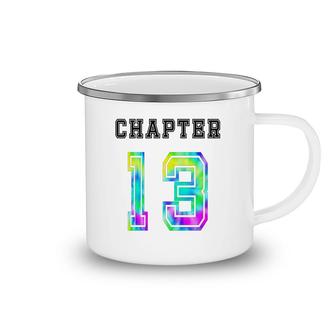 Chapter 13 Tie Dye 13Th Birthday 13 Number Camping Mug - Seseable