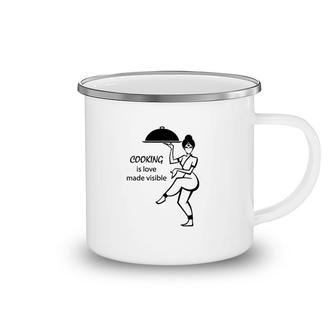 Chef Cooking Is Love Made Visible Camping Mug | Mazezy