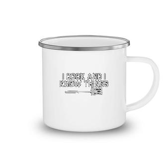 Chefs I Cook And I Know Things Camping Mug | Mazezy